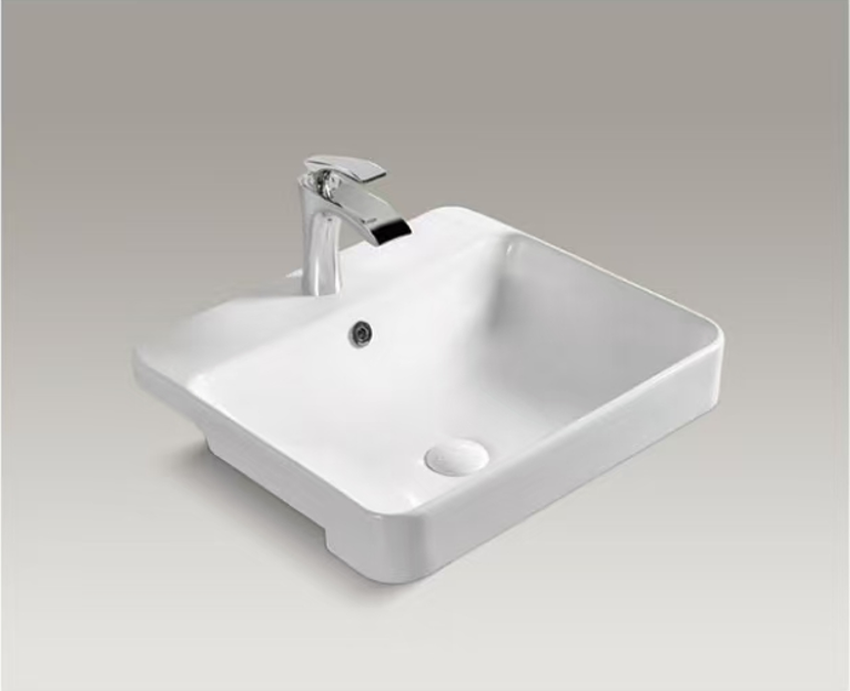 WJA2548-50  陶瓷半嵌方盆